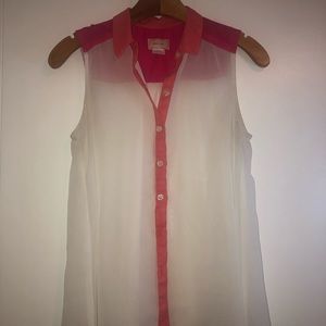 White Sleeveless Blouse
